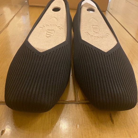 Vivaia Women’s Mabel Black Flat Slip On Square Toe New Size 44EU,approx 12.5-13 - Picture 9 of 11